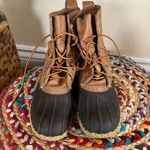 L.L. Bean Brown and Black Duck Boots